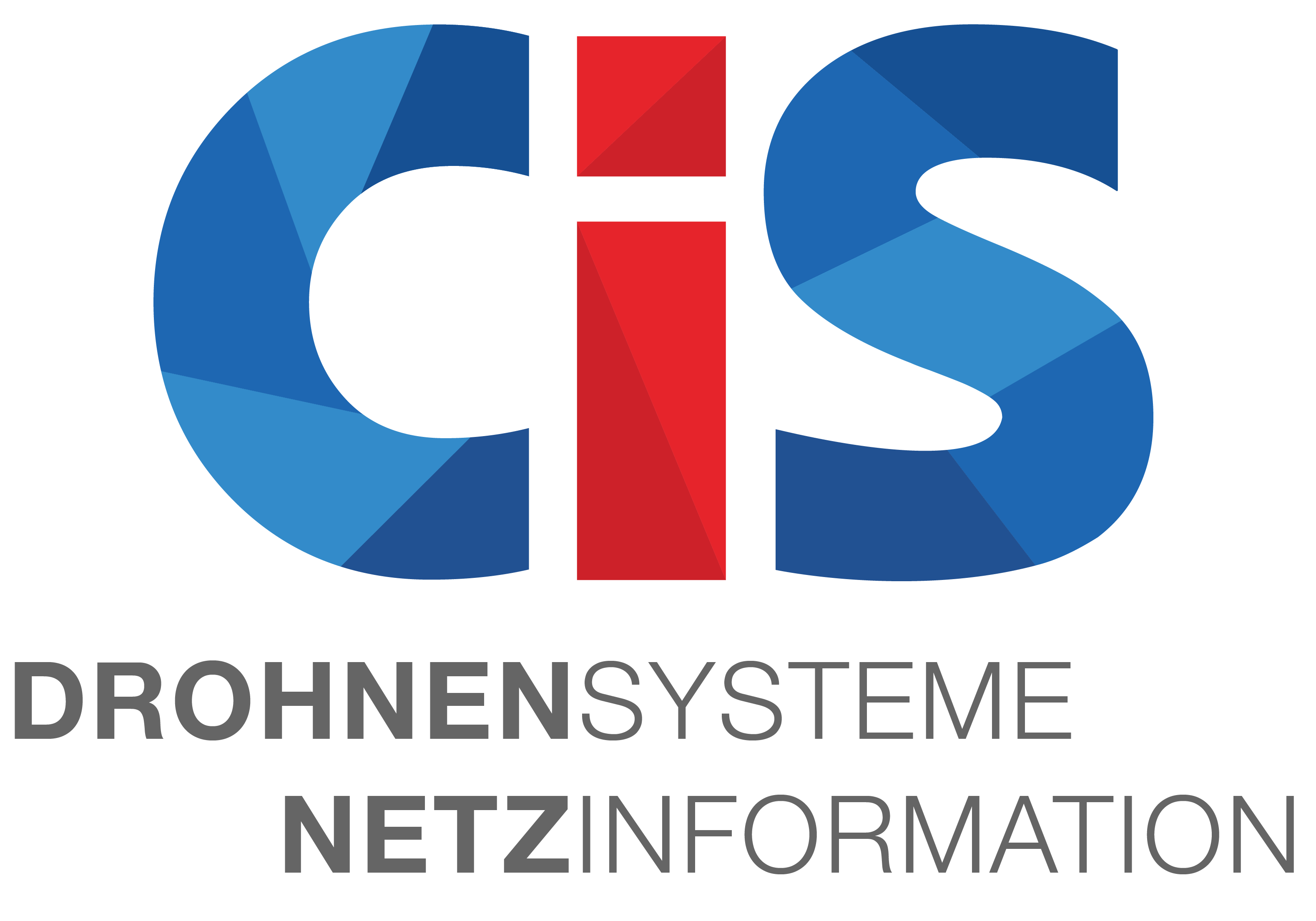 Logo der CiS GmbH Rostock mit Unterschrift Drohnensysteme Netzinformation