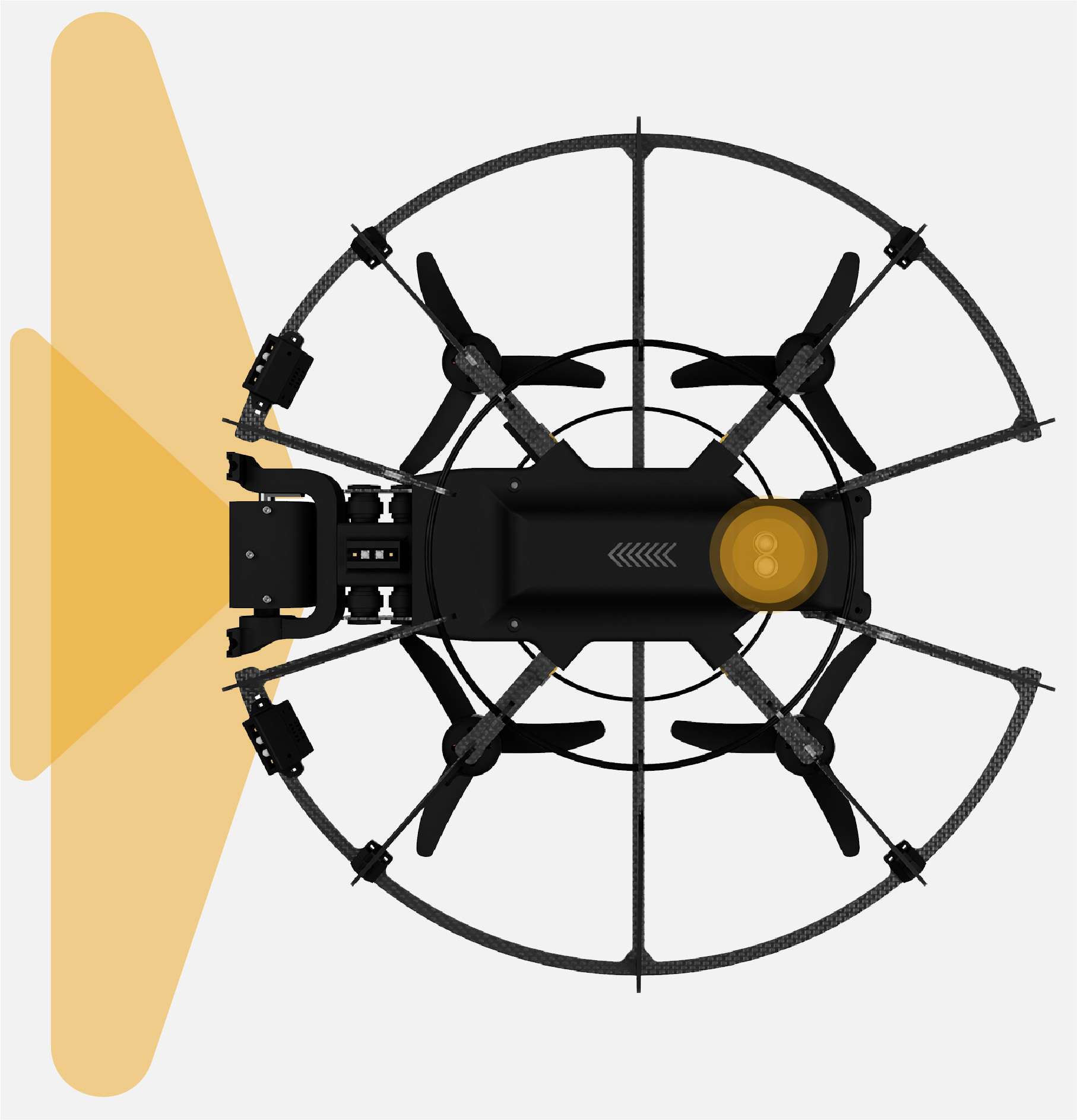 Inspektionen in unerreichbaren Einsatzgebieten. Mit INSPEC 2 fliegen Sie dort, wo andere Drohnen aufgeben. Durch intelligente Sensorik positioniert sich die Drohne ohne GPS und navigiert in komplexen Innenbereichen. Konzentrieren Sie sich auf Ihren Einsatz und profitieren Sie von kostensparenden und schnellen Inspektionen.